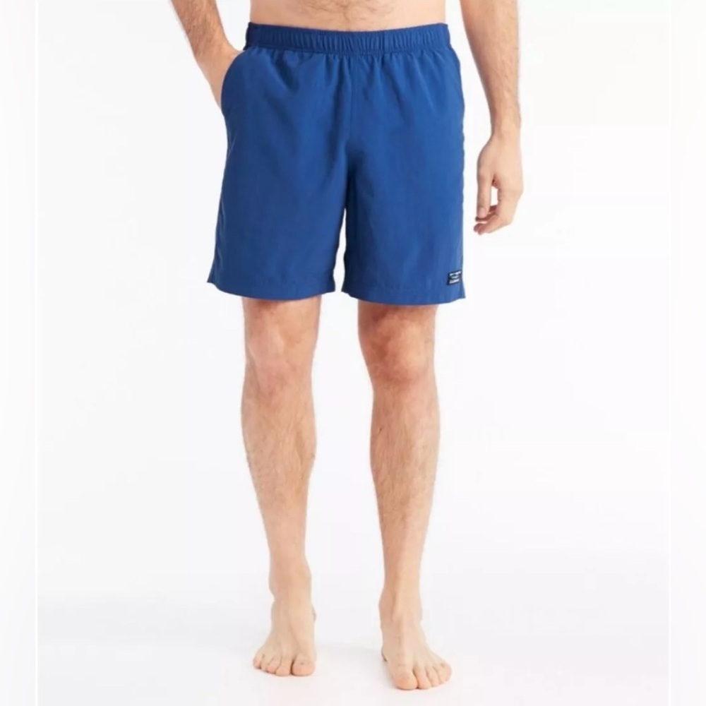 LL Bean Shorts NWT 3XL Blue Sport Hiking Gym SPF 50+ Gorpcore Athleisure